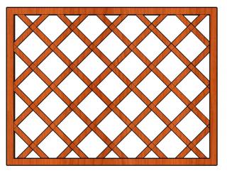 Ozdobná dřevěná mříž Jana 90x120