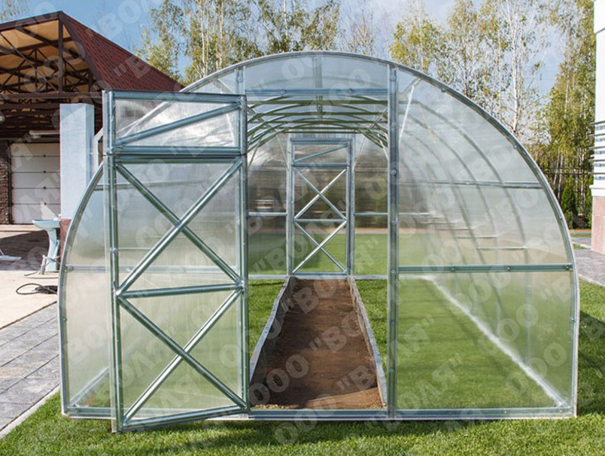Zahradní skleník Volya LLC Trjoska 10x3 m PC 4 mm