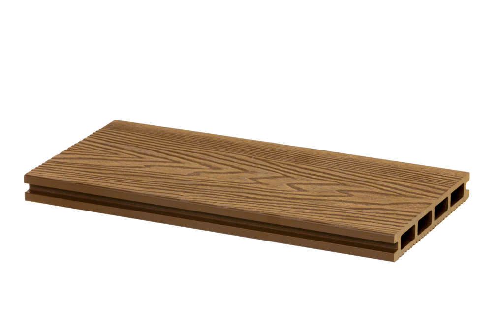 Plastové terasové prkno 3D WPC - 4m,  original wood