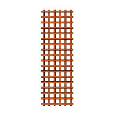 Ozdobná dřevěná mřížka na zeď - Klasik 60x180