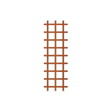 Ozdobná dřevěná mřížka na zeď - Klasik 17x17