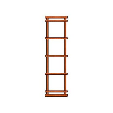 Ozdobná dřevěná mříž Pergola 41x180