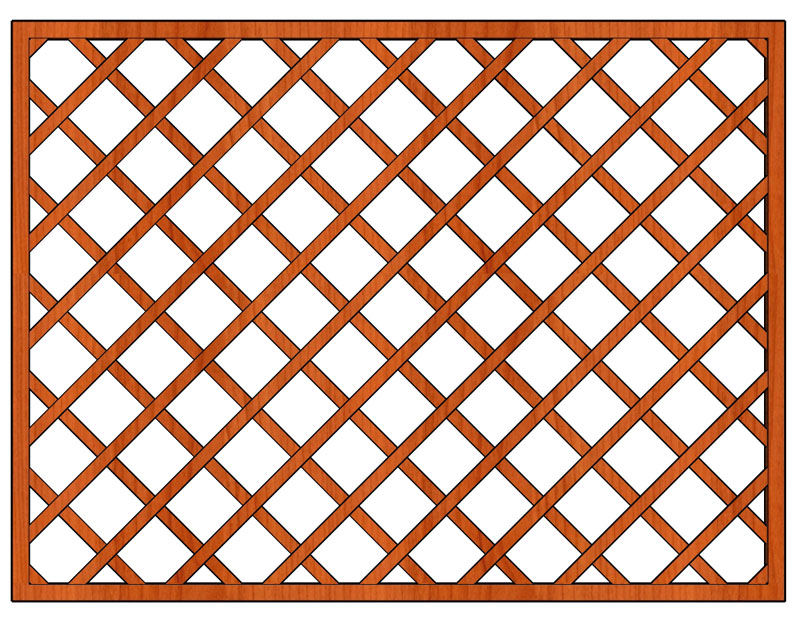 Ozdobná dřevěná mříž Jana 135x180