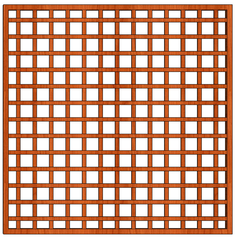 Ozdobná dřevěná mříž Eva 180x180