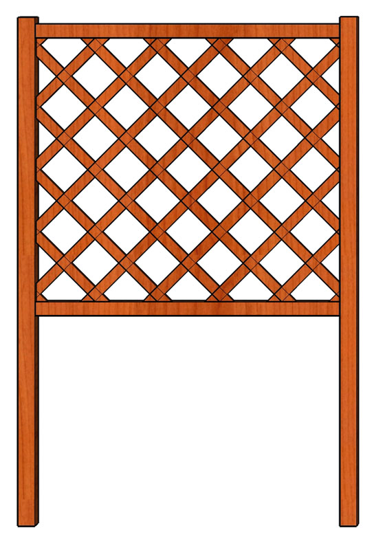 Ozdobná mřížka nad truhlíky Obdelník 128 x 150