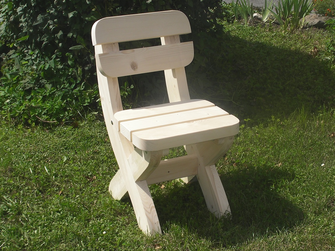 Masivní zahradní židle Rainbach - barvená