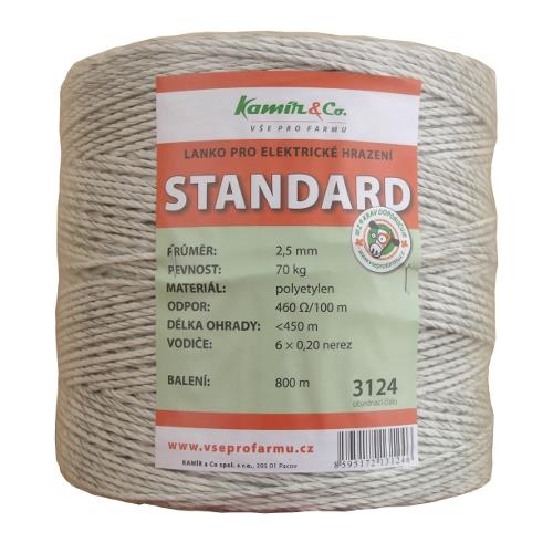 Lanko pro ohradníky polyetylén 800m x 2,5mm