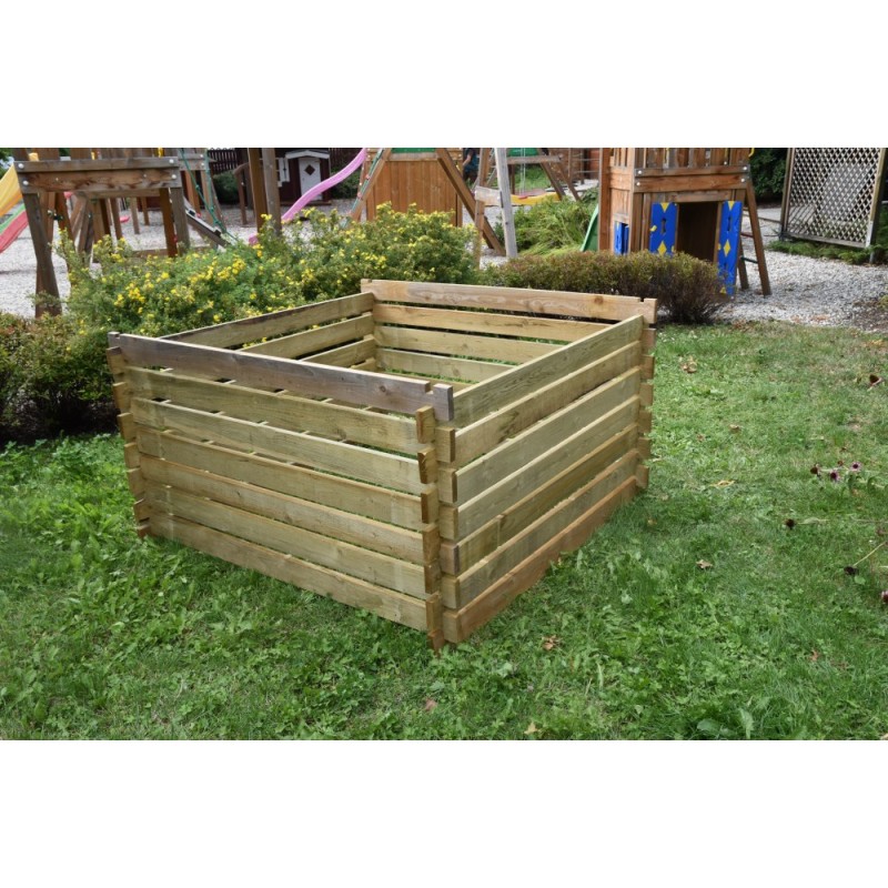 Dřevěný kompostér 150x150