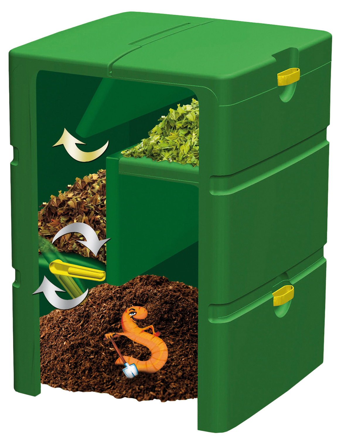 Zahradní kompostér vícekomorový silnostěnný 600 l