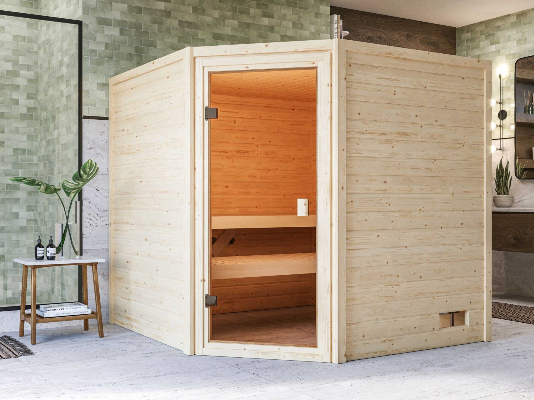 Finská sauna KARIBU Tilda