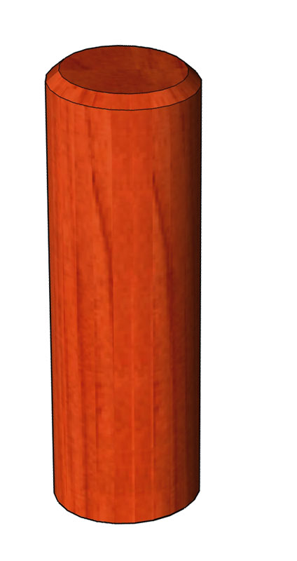 Dřevěný kulatý plotový sloupek 10x80
