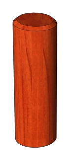 Dřevěný kulatý plotový sloupek 10x120