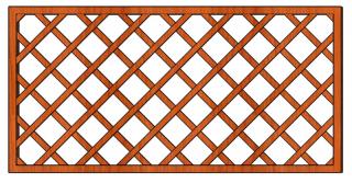 Ozdobná dřevěná mříž Jana 90x180