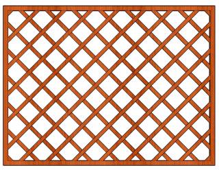 Ozdobná dřevěná mříž Jana 135x180