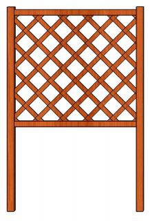 Ozdobná mřížka nad truhlíky Obdelník 102 x 150