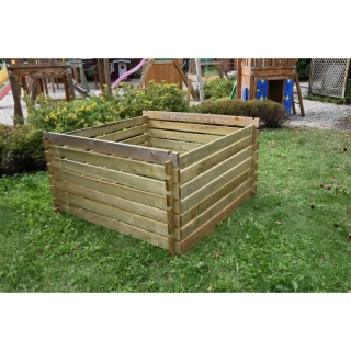 Dřevěný kompostér 120x120