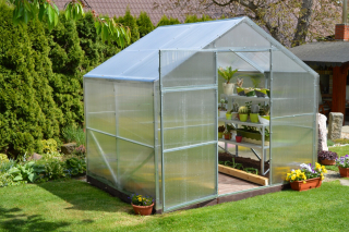 Zahradní skleník DOMIK 2,6x6m  PC 8 mm