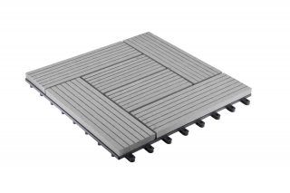 Plastová terasová dlaždice L 30x30 - šedé