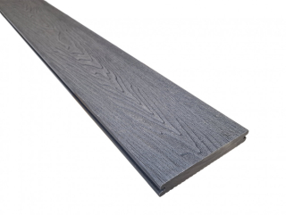Plastové terasové prkno WPC plné - 2m,  light grey