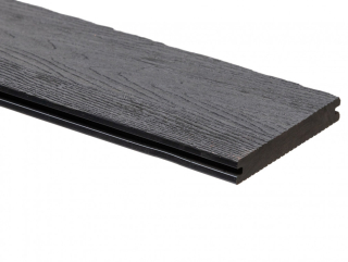 Plastové terasové prkno WPC plné - 2m,  dark grey