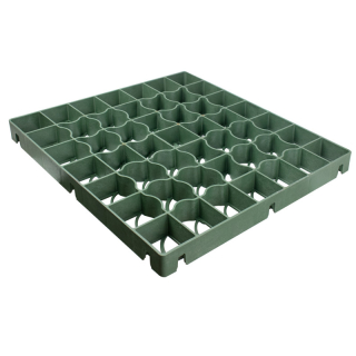 Plastová zatravňovací dlaždice vysokozátěžová 50x50x4 - zelená
