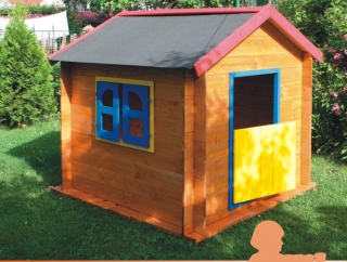 Dětský domek s podlahou pro veřejné prostranství a mateřské školy
